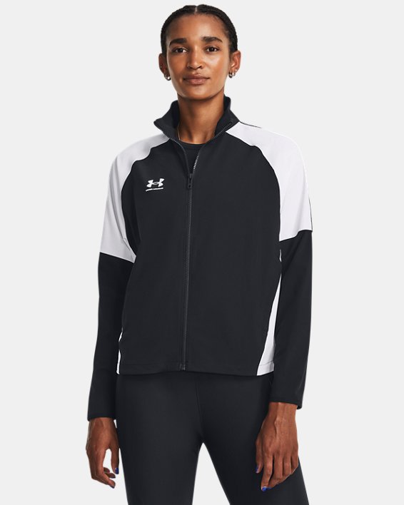 Women's UA Challenger Pro Track Jacket, Black, pdpMainDesktop image number 0